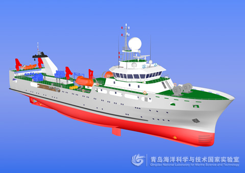 黄海水产研究所3000吨级海洋渔业综合科学调查船建成后加入科学考察船