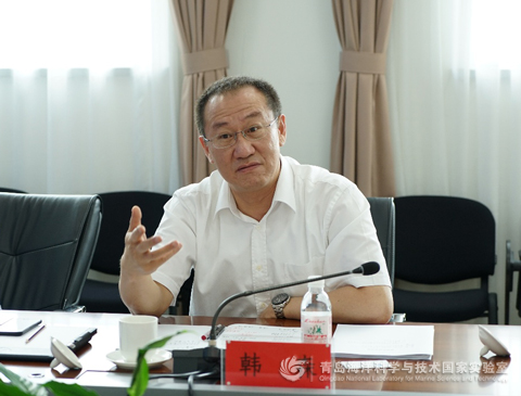 青岛海关关长韩森一行 调研海洋国家实验室
